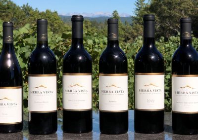 Sierra Vista Event Room - Row of Wine Bottles