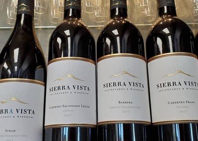 Sierra Vista Tasting Room Bottles of Wine
