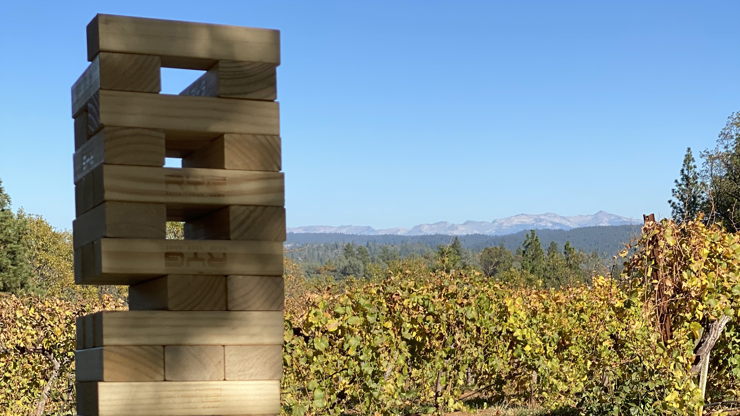 Sierra Vista Vineyards & Winery Playing Jenga
